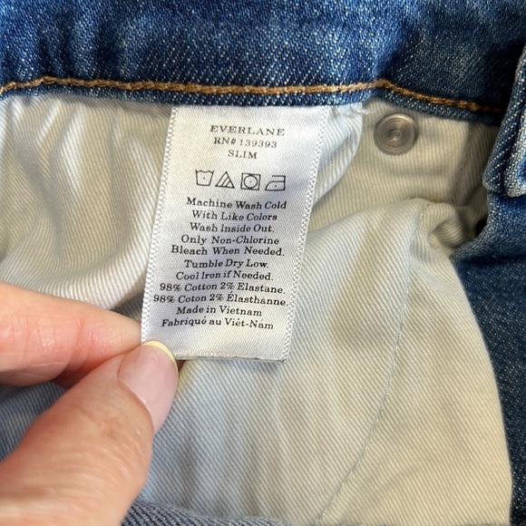 EVERLANE Mens Slim Straight Leg Jean Medium Wash Sz 29 x 30 NEW - Picture 11 of 12